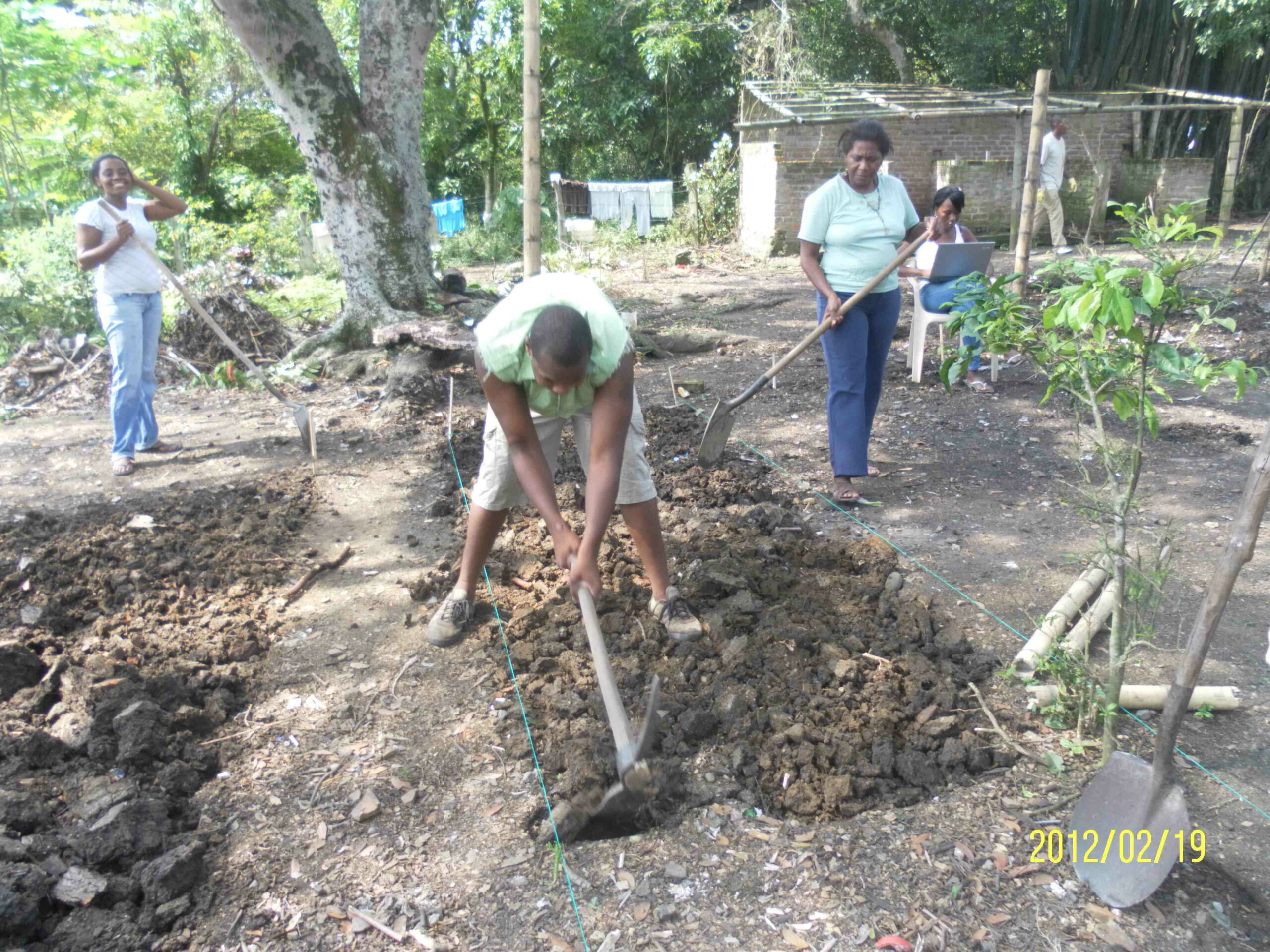 Digging a furrow